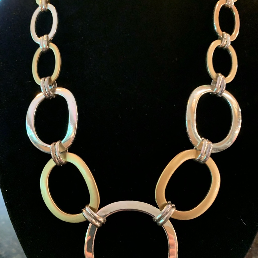 Etienne Aigner silver/gold necklace